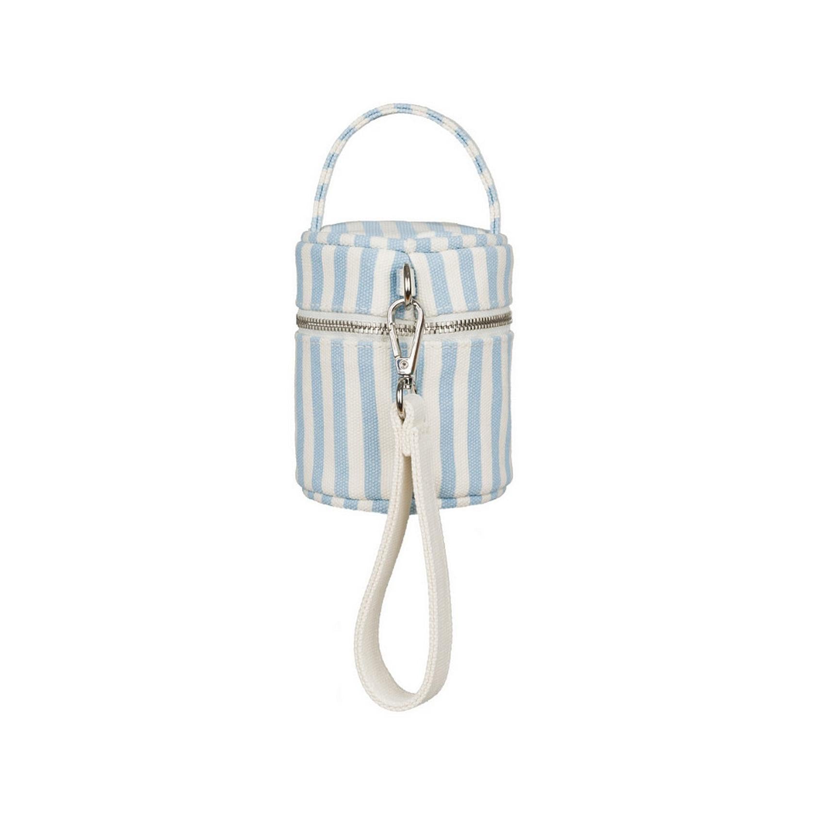 Porte-Tétine En Toile Bleue