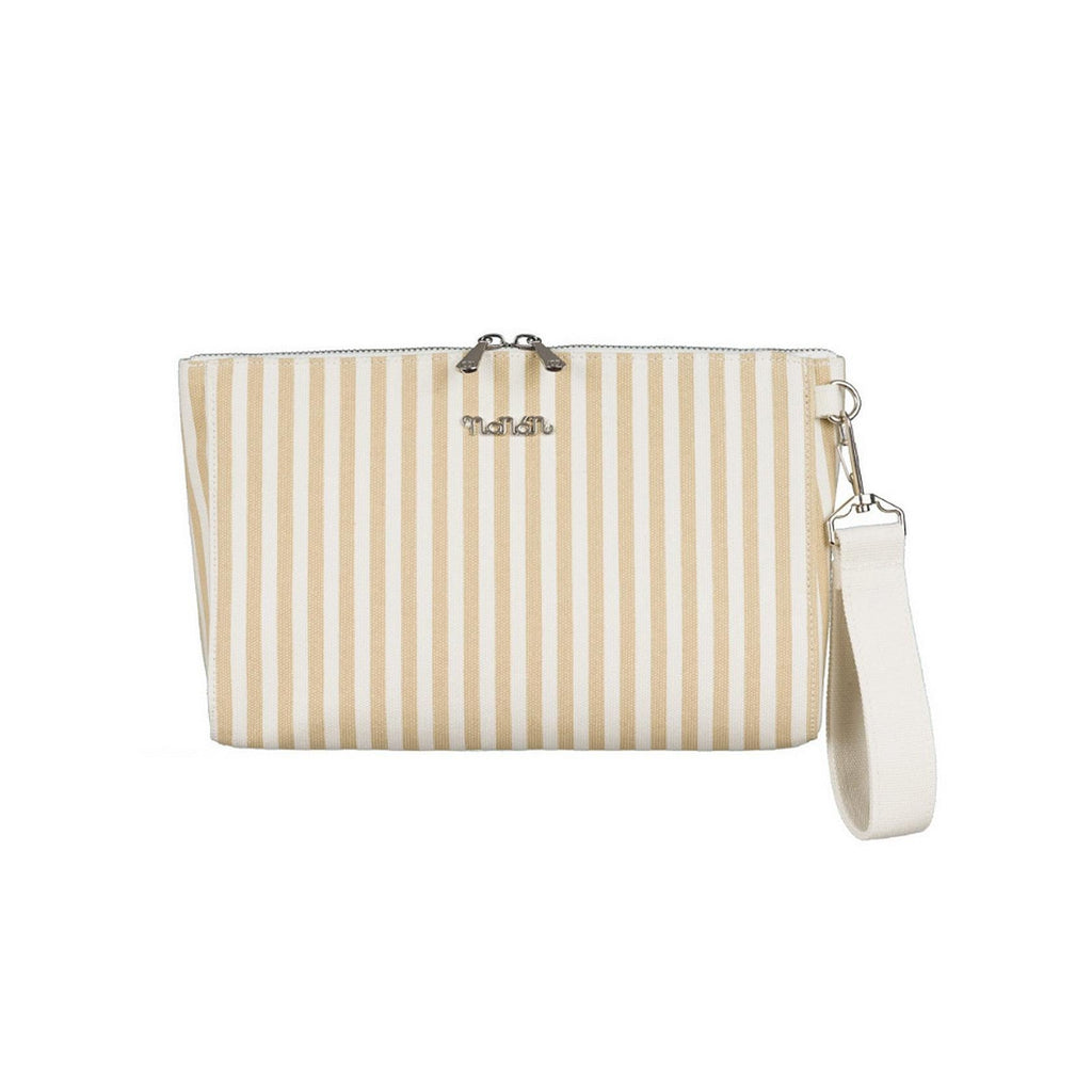 Pochette En Toile Beige