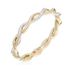 Bague "Entortillement" Diamant 0,06Cts/29 - Or Jaune