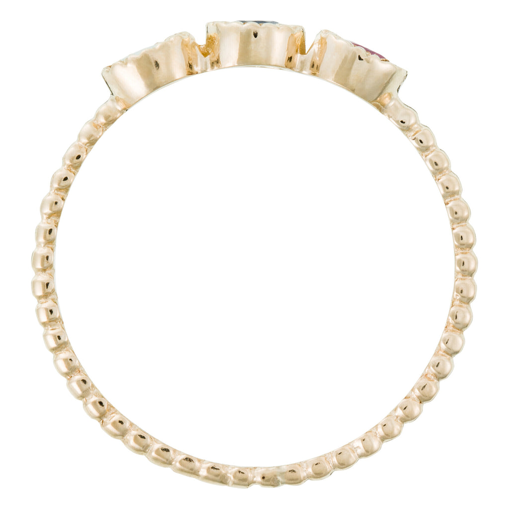 Bague "Trio Précieux 0,11Ct/3" - Or Jaune 375/1000