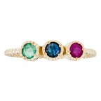 Bague "Trio Précieux 0,11Ct/3" - Or Jaune 375/1000