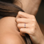 Bague " Hazel" Or Jaune 375 / 1000 Et Semiprecious St