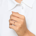 Bague "Pierre Amèthe 0,44Ct/1" - Or Jaune 375/1000