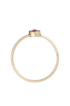 Bague "Pierre Amèthe 0,44Ct/1" - Or Jaune 375/1000