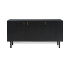 Buffet Calista - Placage Frêne Noir Pieds Métal