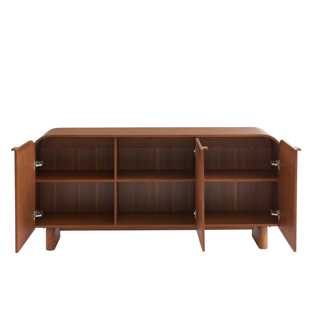 Buffet Lua - 3 Portes Placage Frêne Cannage