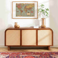 Buffet Lua - 3 Portes Placage Frêne Cannage