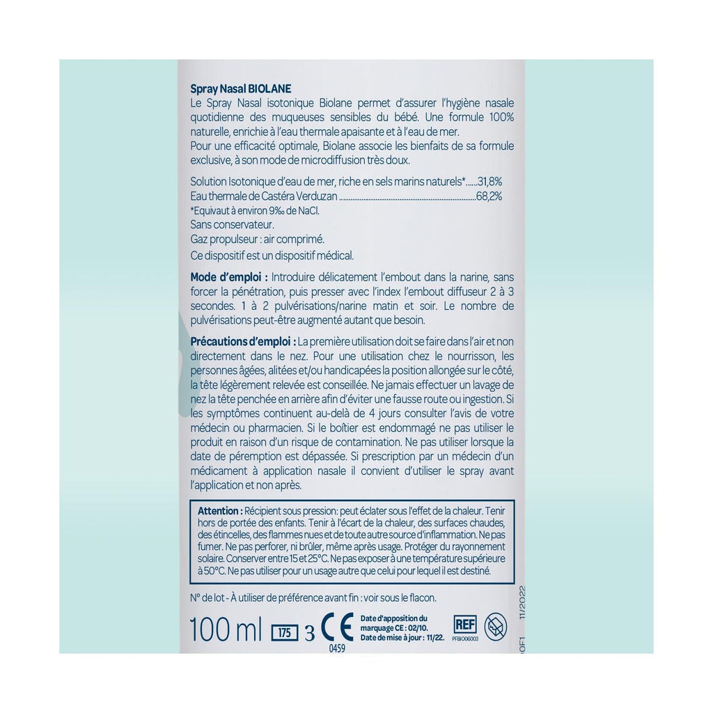 Spray Nasal Formule 100% Naturelle