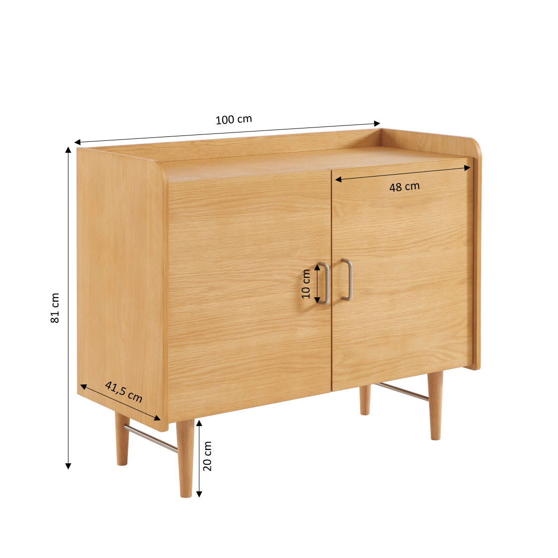 Twiggy - Buffet - Placage Chêne