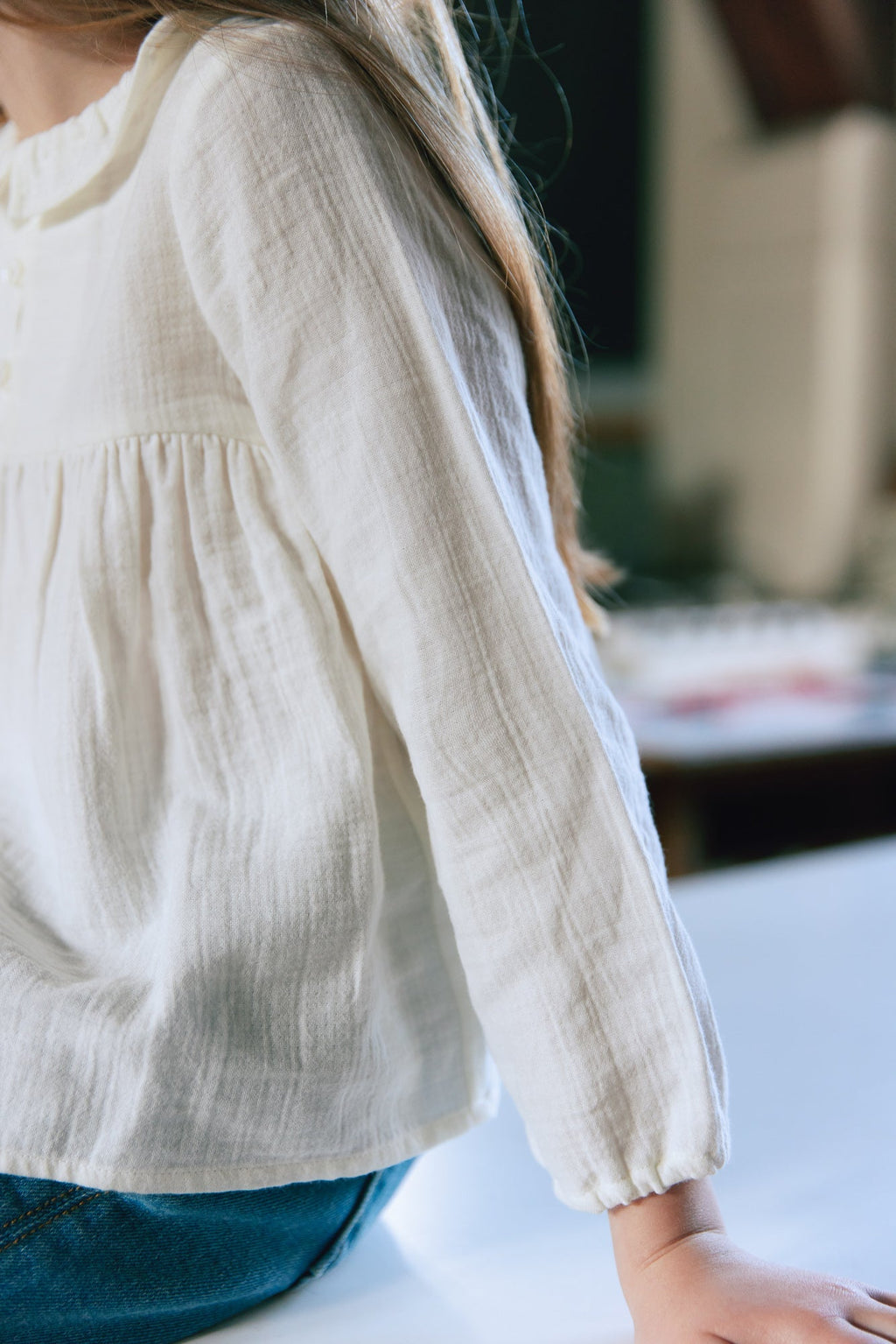 Blouse - Monocle Beige En Double