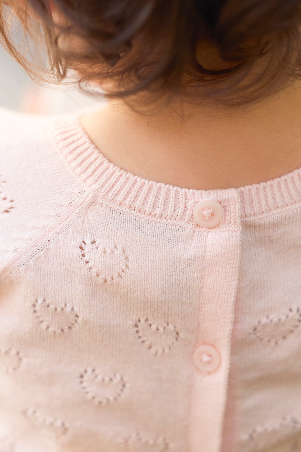 Ensemble - Naissance Rose Bébé Cœur Ajouré