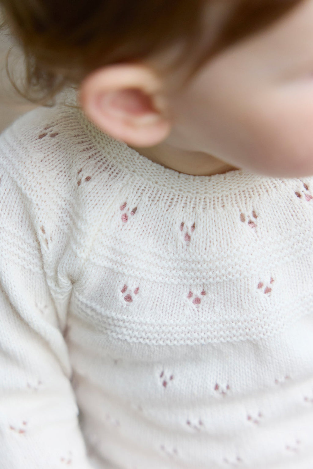 Combinaison - Bébé Détail Ajouré Laine Et Coton