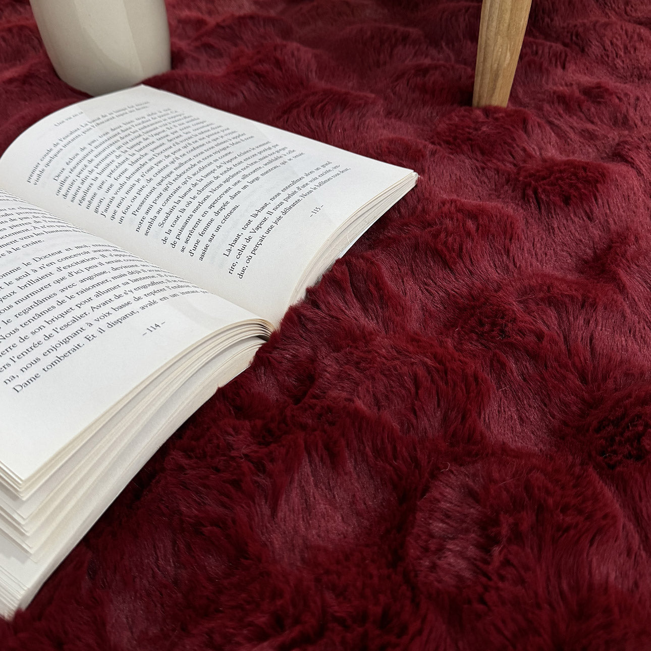 Bubble - Tapis D'Intérieur - Polyester - Rouge
