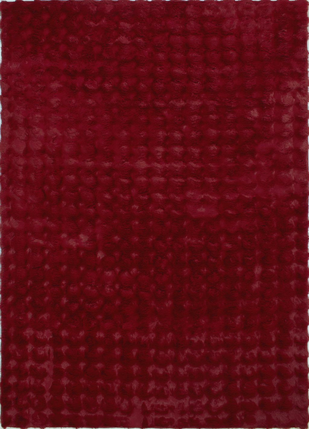 Bubble - Tapis D'Intérieur - Polyester - Rouge