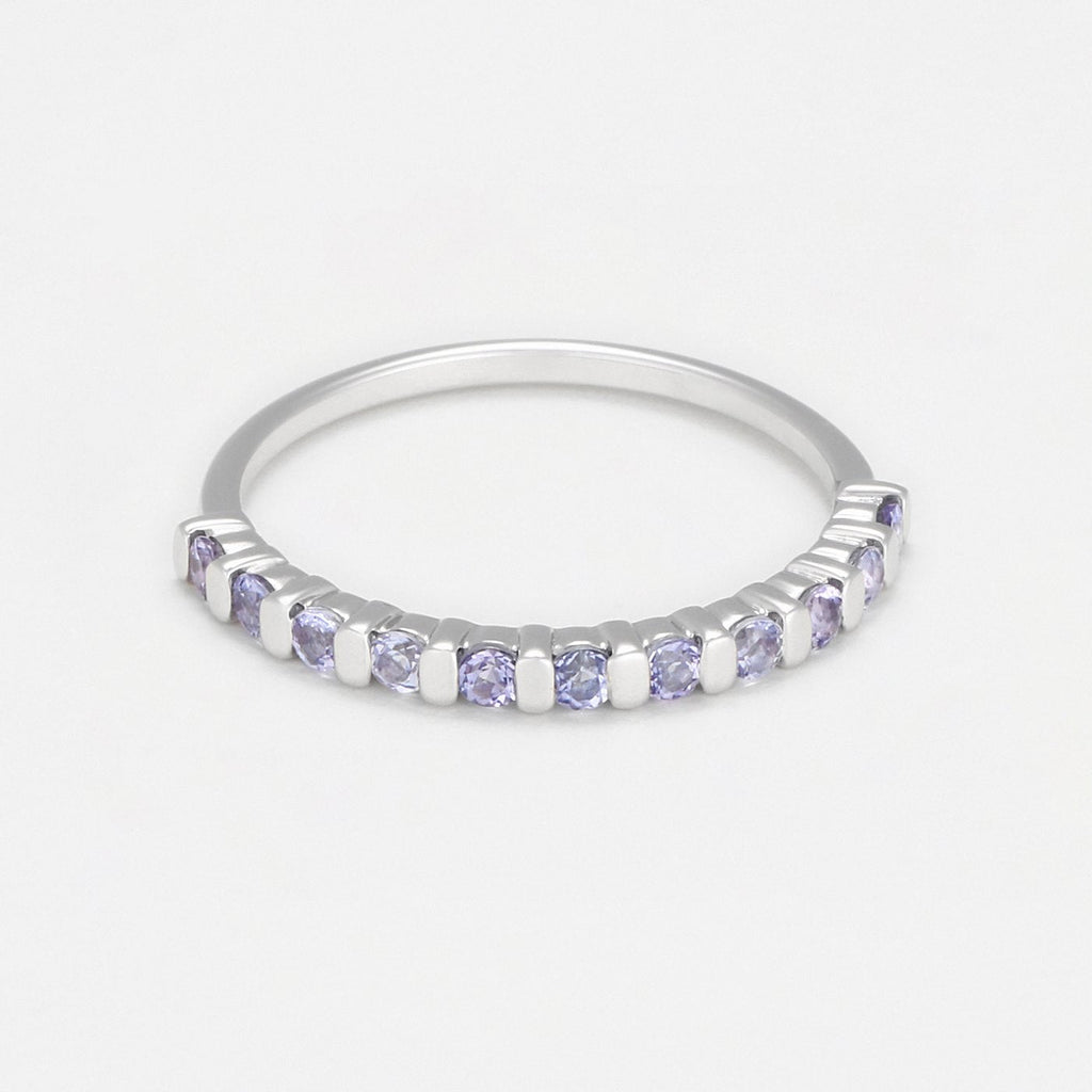 Bague "Nadia" Tzn0,48/11 - Or Blanc 375/1000