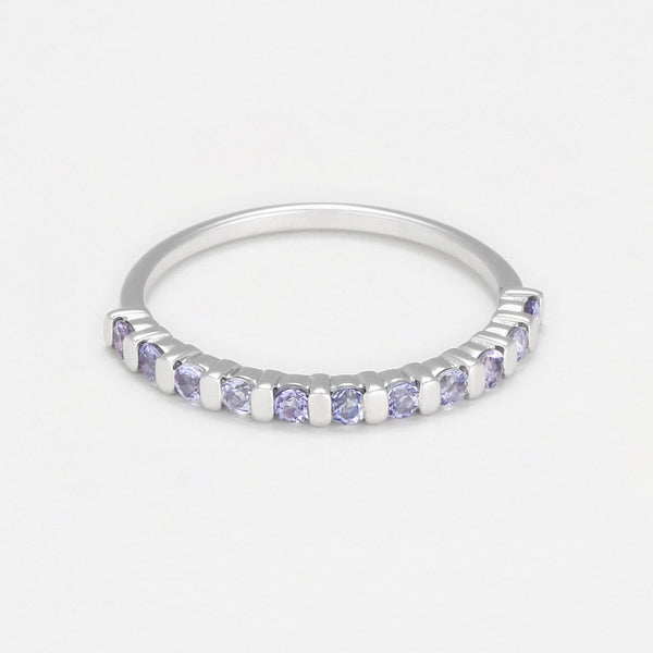 Bague "Nadia" Tzn0,48/11 - Or Blanc 375/1000
