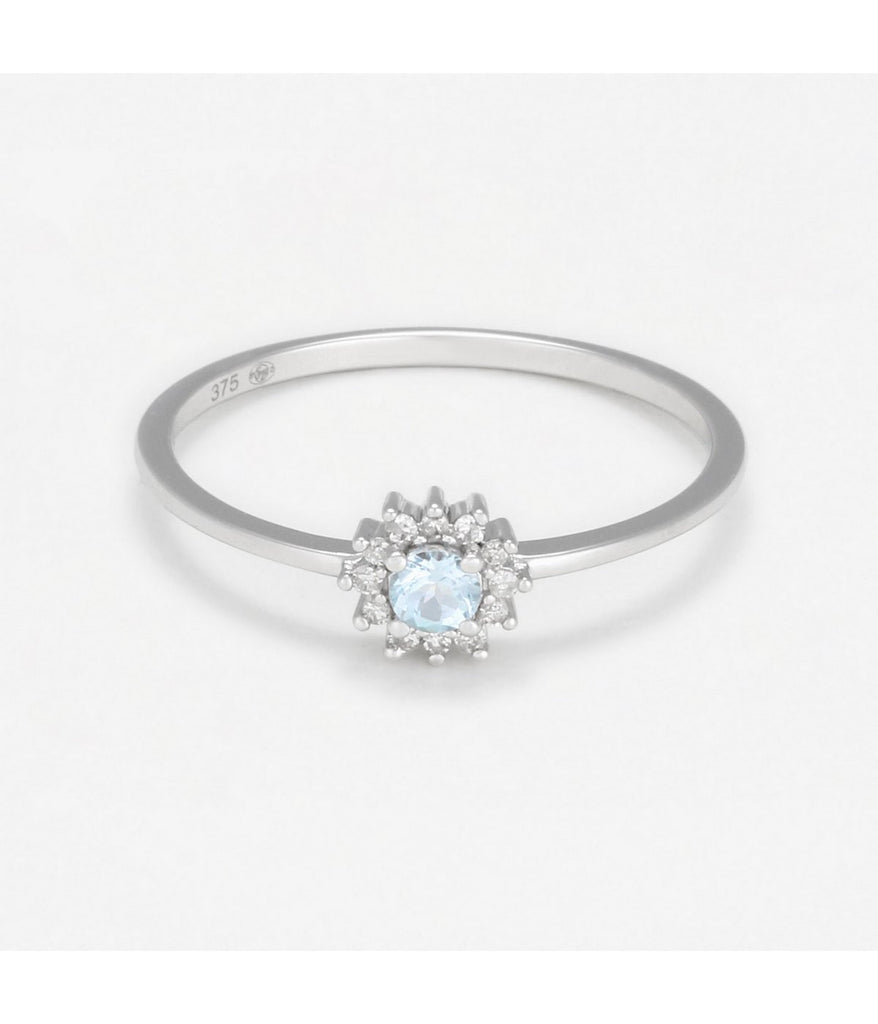 Bague "Céleste" - D0,05/12 Sbt0,13/1 - Or Blanc