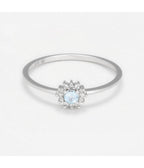 Bague "Céleste" - D0,05/12 Sbt0,13/1 - Or Blanc