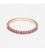 Bague "Color Alliance Rhodolite" - Rh0,28/16 - Or Rose