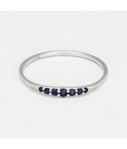 Bague "Bryan" - S0,12/7 - Or Blanc