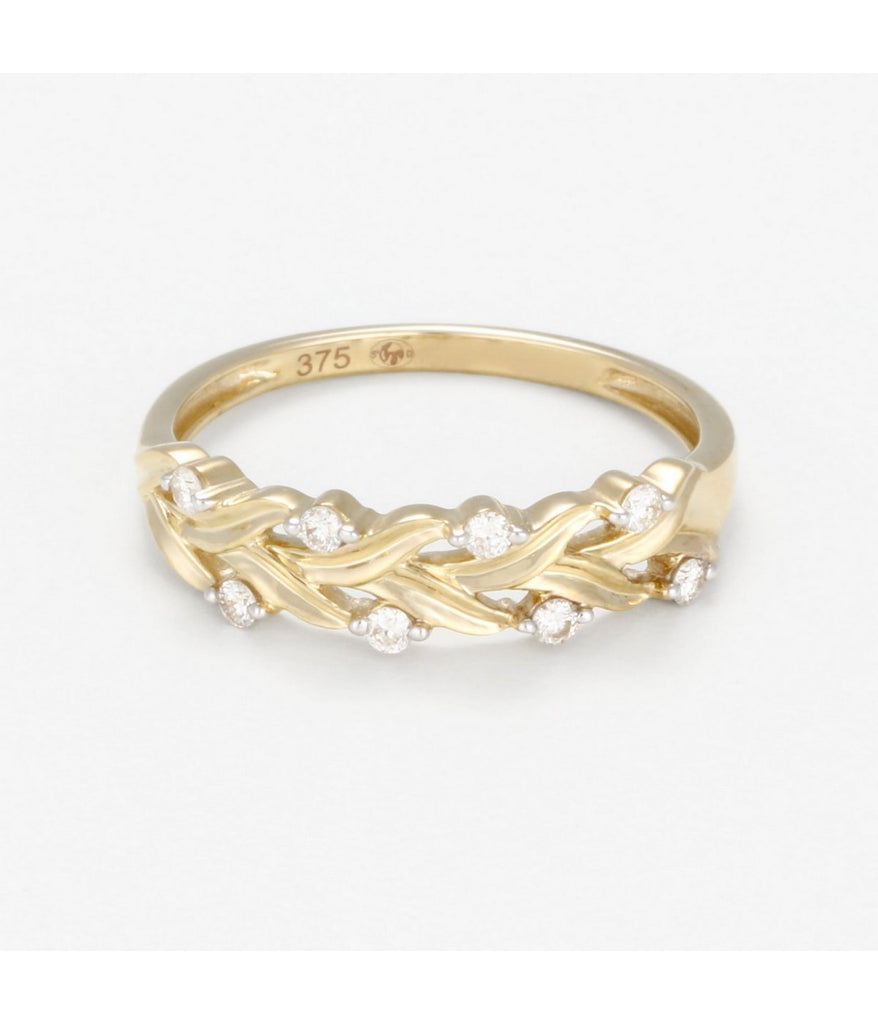 Bague "Tressée" - D0,12/8 - Or Jaune