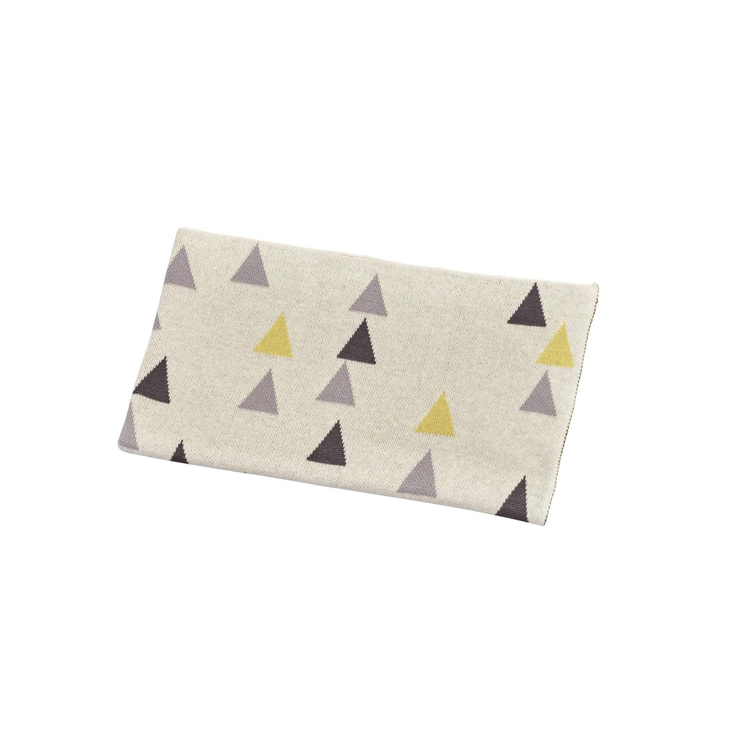 Couverture Maille En Coton Beige