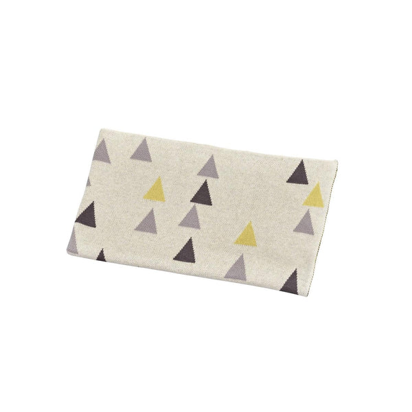 Couverture Maille En Coton Beige
