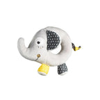 Hochet Eléphant En Velours Gris