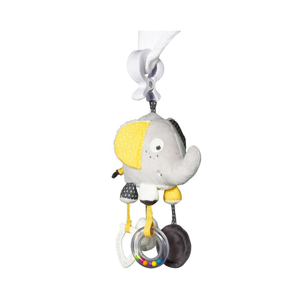 Jouet D'Activités Enfant Eléphant En Velours Gris