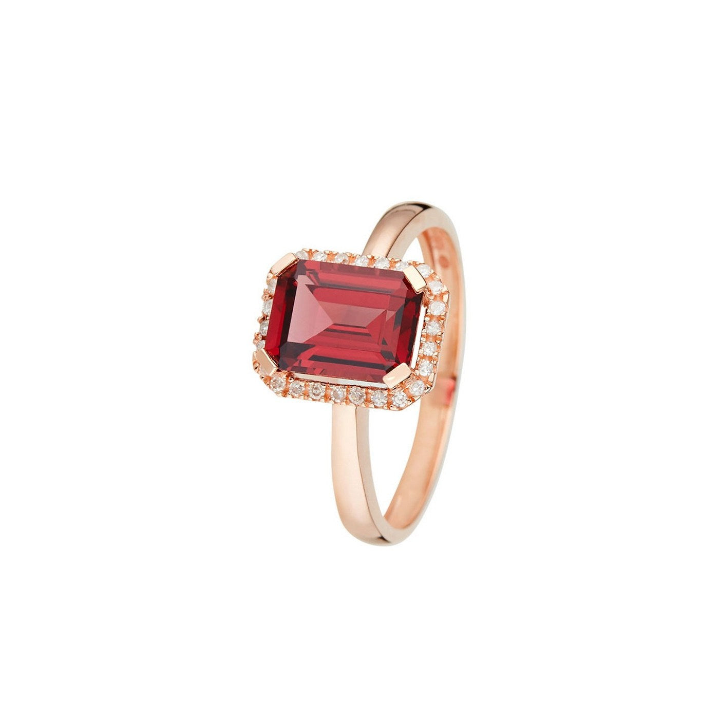 Bague "Maestromantique" D0,08/26 & Rho 2,02/1 - Or Rose 375/1000