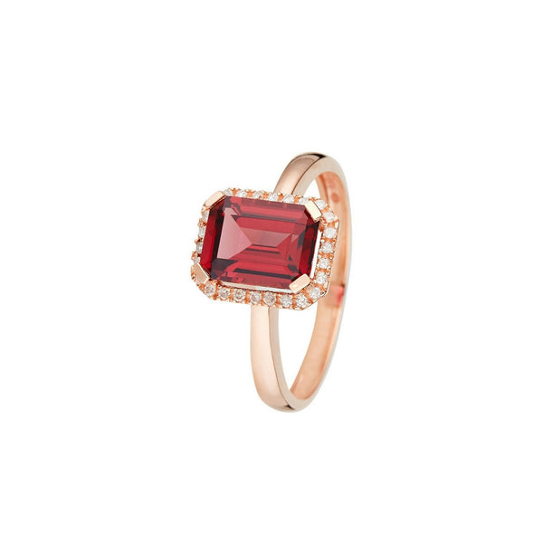Bague "Maestromantique" D0,08/26 & Rho 2,02/1 - Or Rose 375/1000