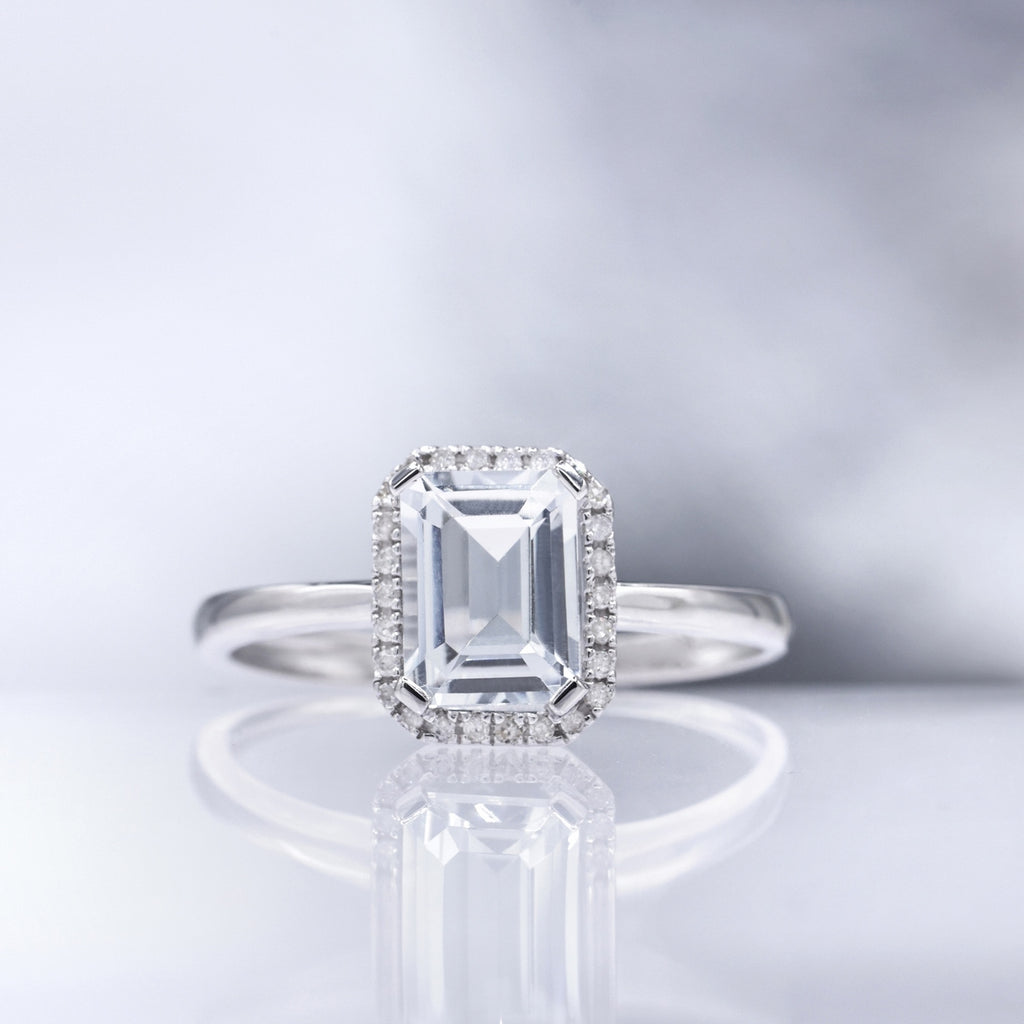 Bague "Maestromantique" D0,08/26 & Tb 2,02/1 - Or Blanc 375/1000