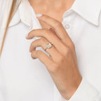 Bague "Maestromantique" D0,08/26 & Tb 2,02/1 - Or Blanc 375/1000