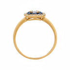 Bague "Volga" D0,03/8 & Saphir 0,58/8