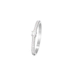 Bague "Toi Mon Amour" D0,14/19 - Or Blanc 375/1000