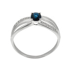 Bague "René" D0,07/14 & Saphir 0,50/1