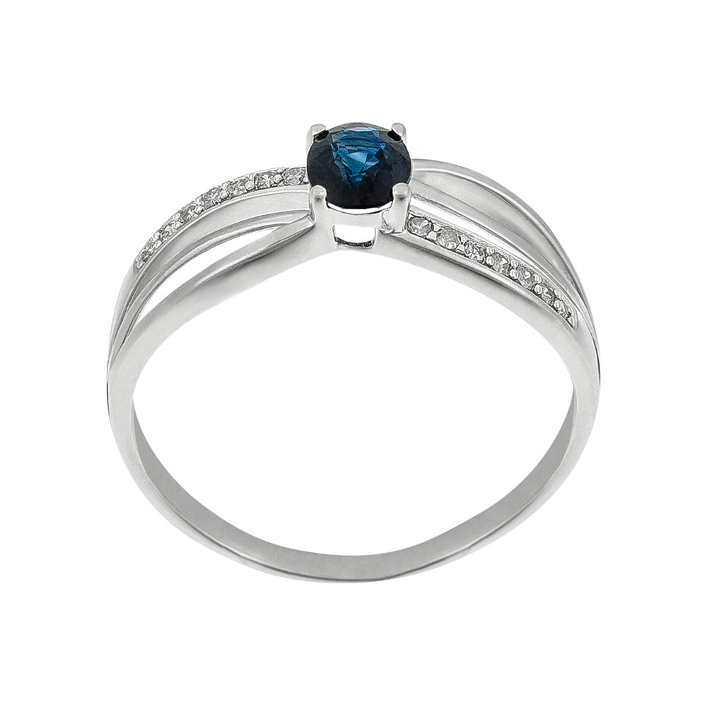 Bague "René" D0,07/14 & Saphir 0,50/1