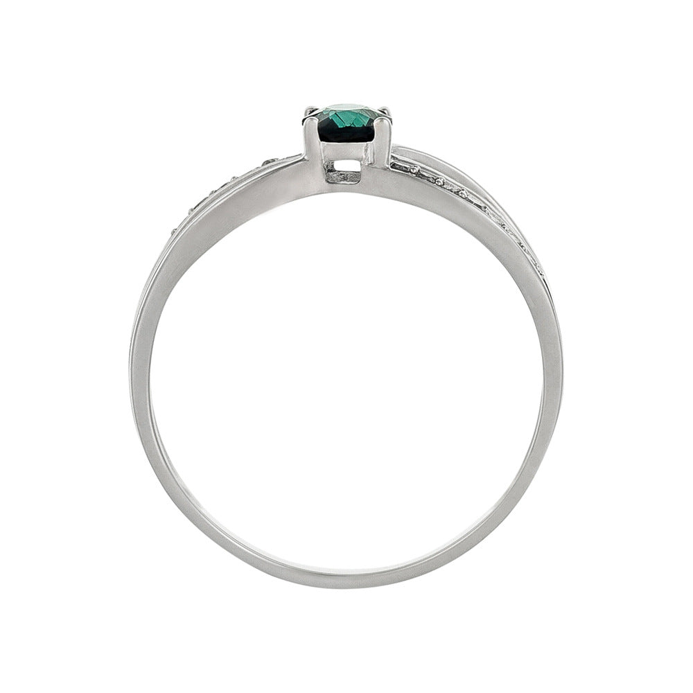 Bague "René" D0,07/14 & Saphir 0,50/1