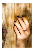 Bague "Amore" 0,12/36, Rhodolite Garnet 0,37/8 Et Améthyste Rose 0,53/3