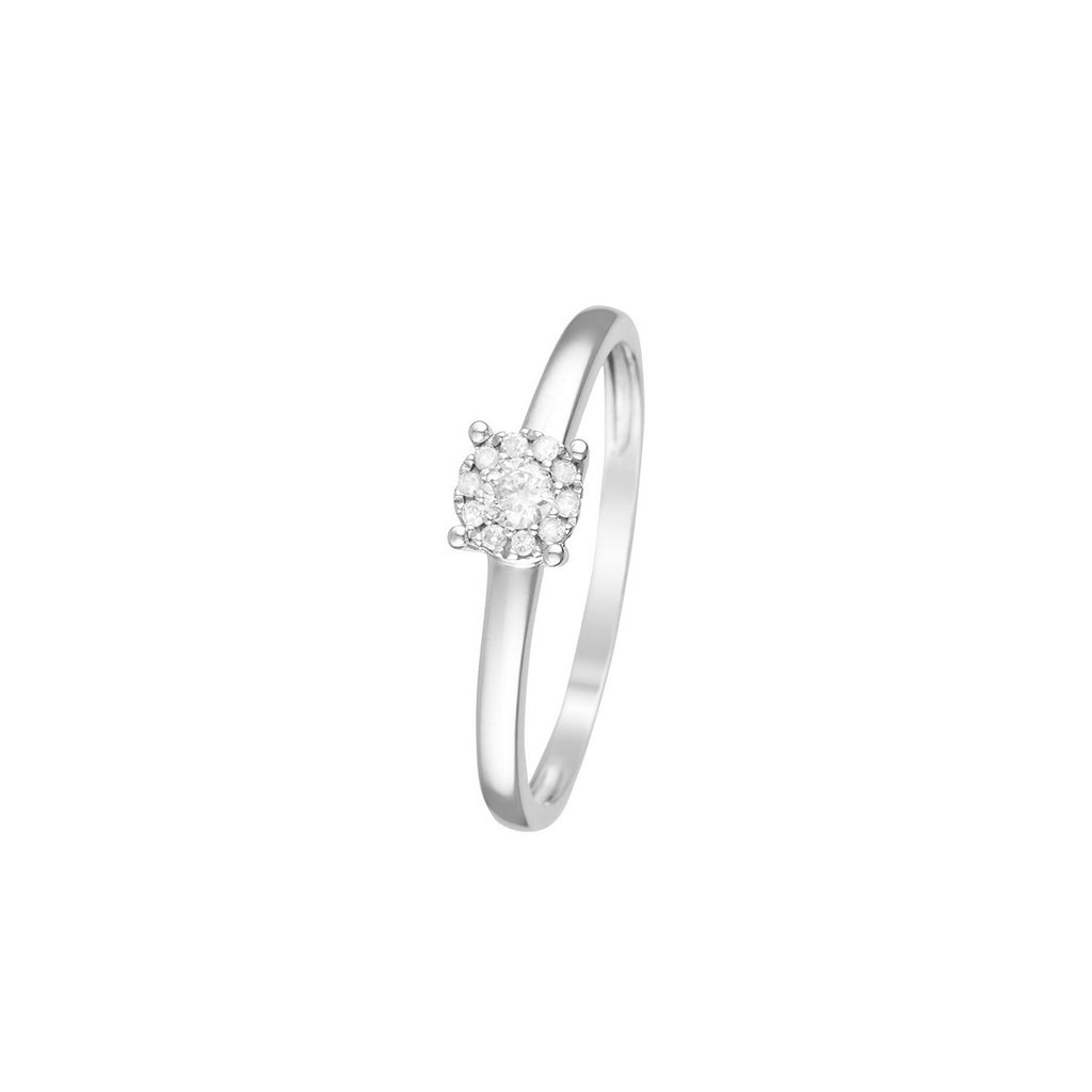 Bague "Akna" Diamants 0,11/11 - Or Blanc 375/1000