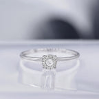 Bague "Akna" Diamants 0,11/11 - Or Blanc 375/1000