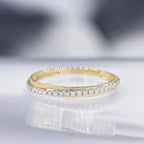 Bague "Alliance Divine" Diamants 0,12/24 - Or Jaune 375/1000