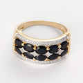 Bague "Hanoï" D0,09/24 & Spahir 2,5/10 - Or Jaune 375/1000
