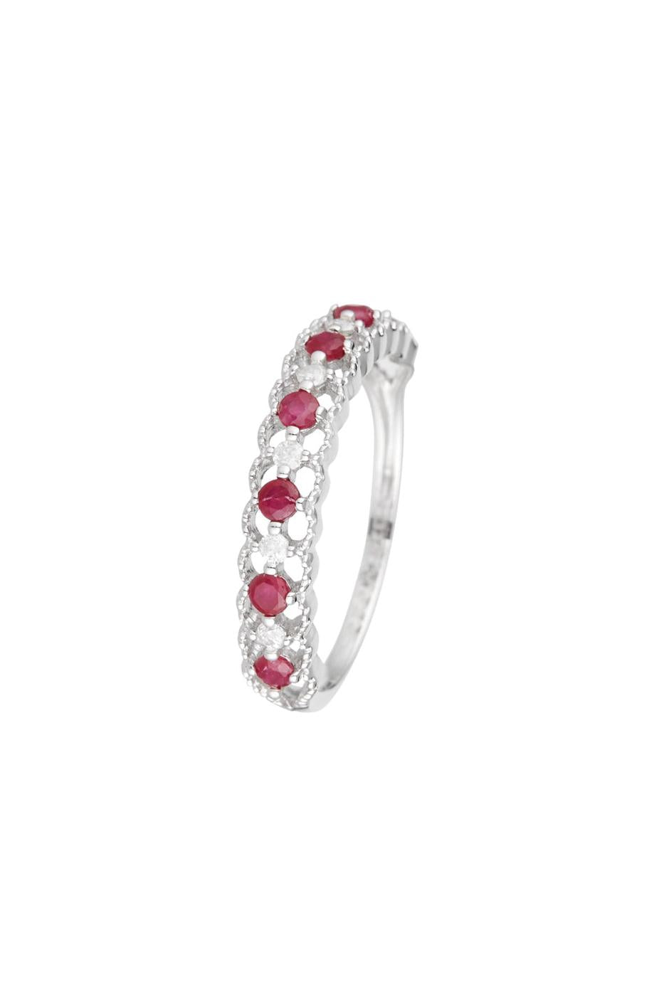 Bague "Koh Samui" D0,09/6 & Rubis 0,39/7