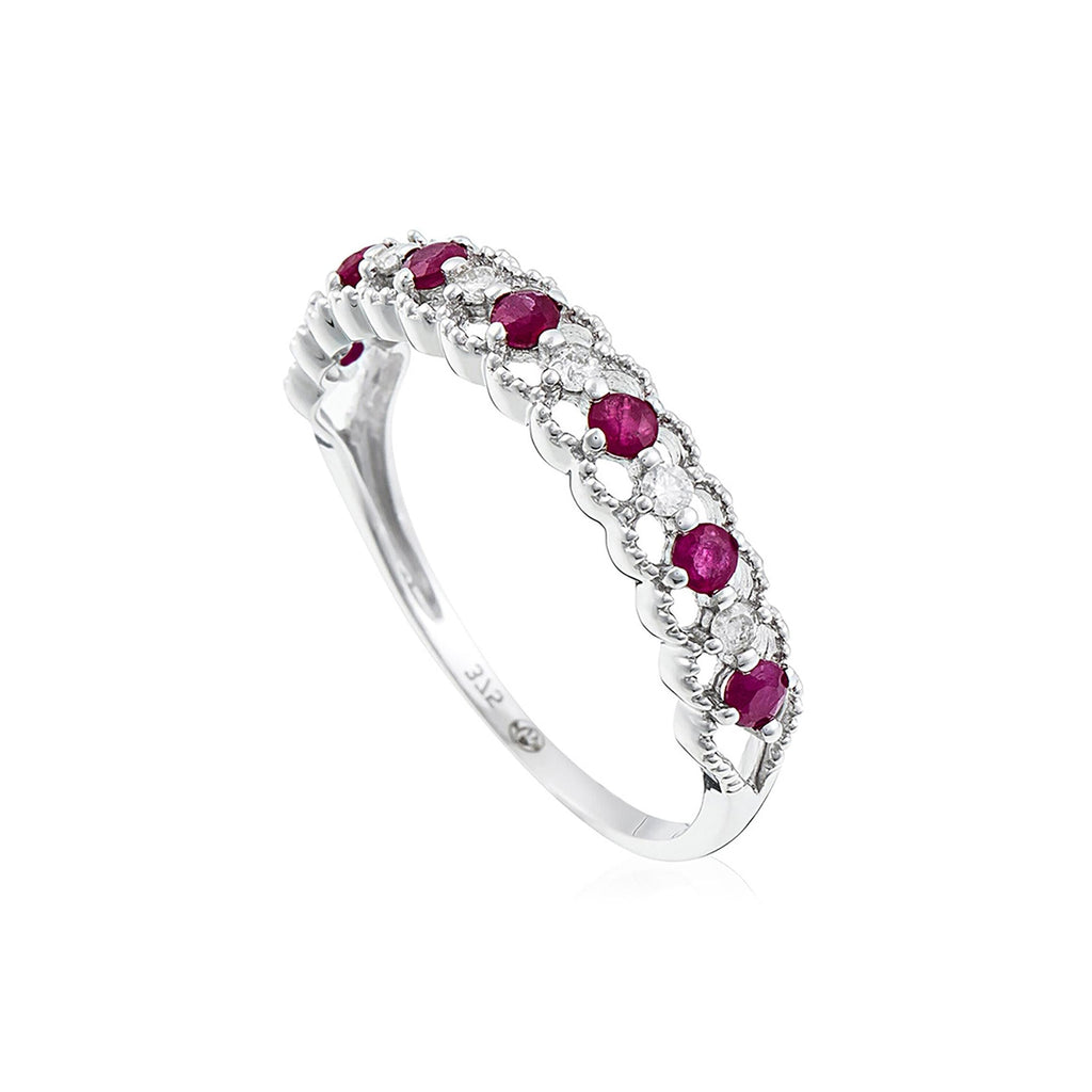 Bague "Koh Samui" D0,09/6 & Rubis 0,39/7
