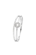 Bague "Ashley" D0,16/39 - Or Blanc 375/1000