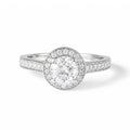 Bague "Isis" D0,34/36 & Topaze Blanche 0,90/1