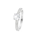 Bague "Héra" D0,31/18 & Topaze Blanche 0,90/1