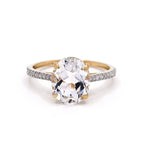 Bague "Héra" D0,313/18 & Topaze Blanche 0,90/1