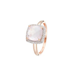Bague "Quartissime" D0,12/36 & Quartz Rose 2,7/1 - Or Rose 375/1000